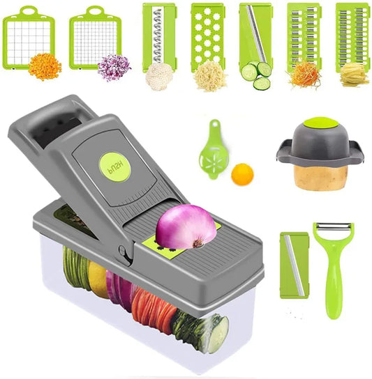 16 in 1 Vegetable Mandoline Slicer Food Chopper Kitchen Tool