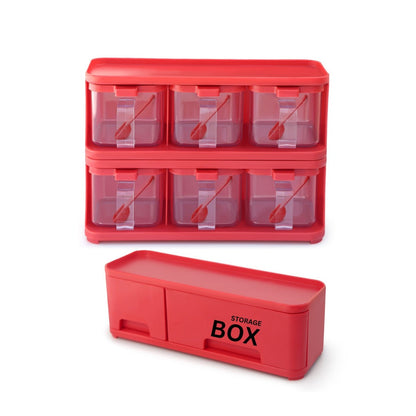 6 In 1 Crystal Spice Storage Jar