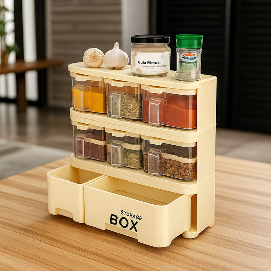 6 In 1 Crystal Spice Storage Jar