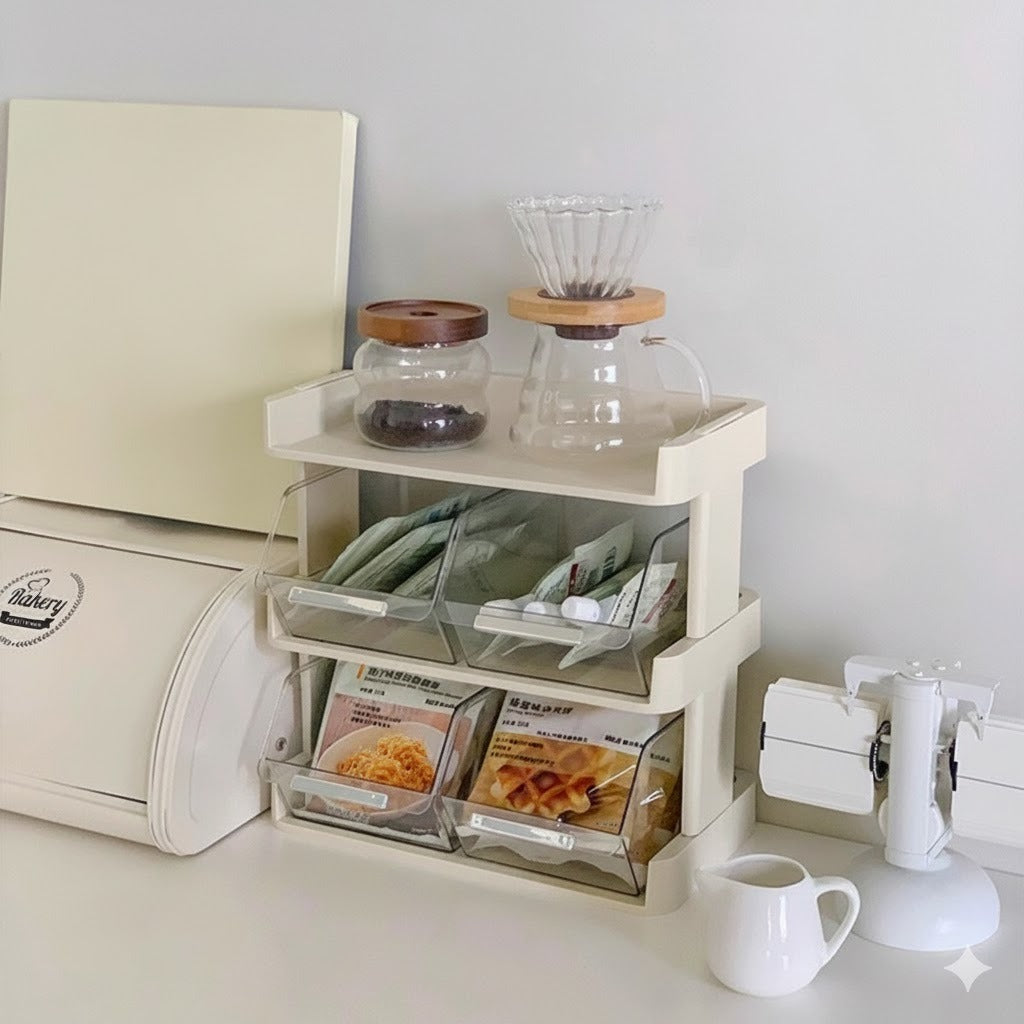 3 Layer Kitchen Counter Storage Organizer